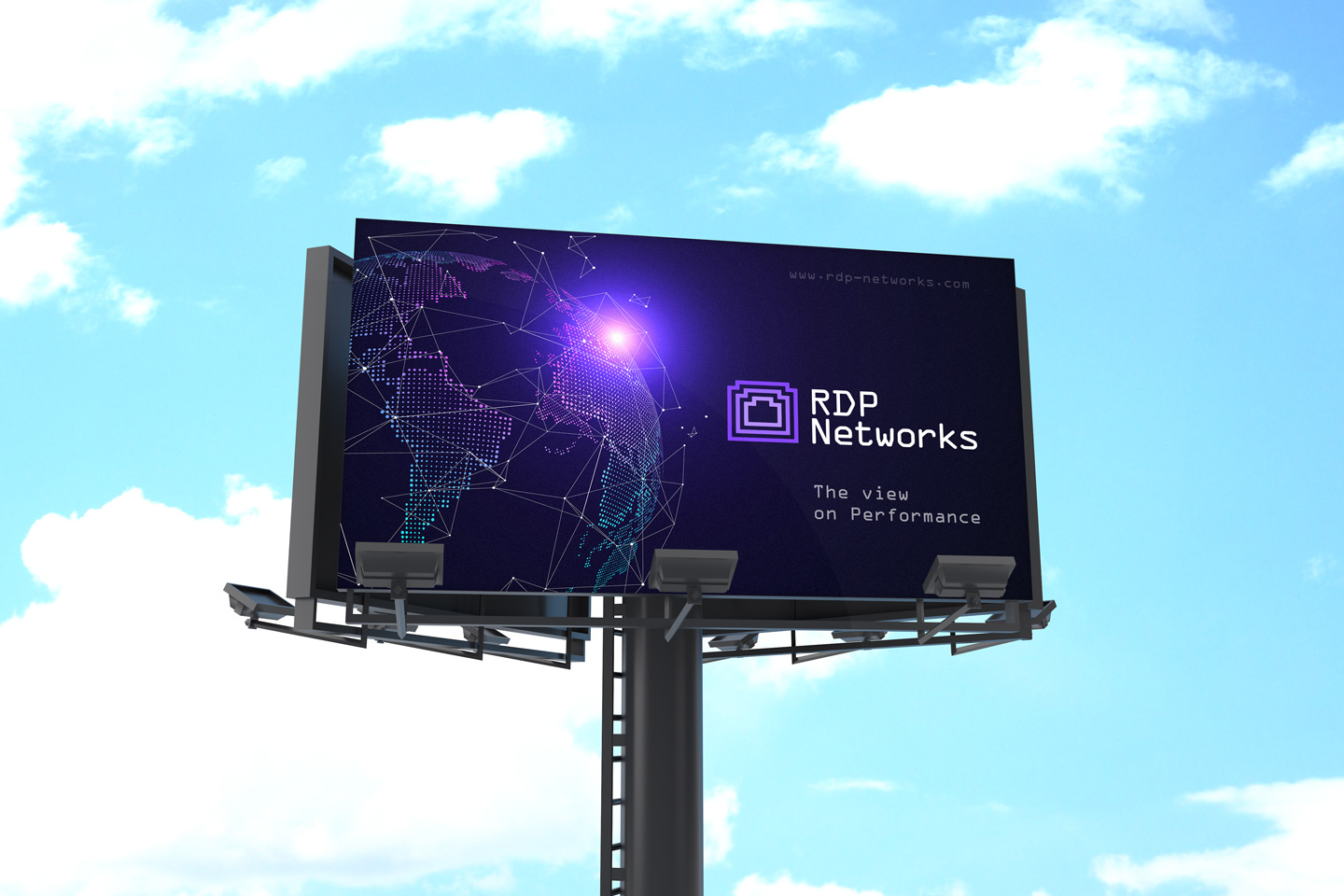 Концепция бренда и логотипа RDP Networks